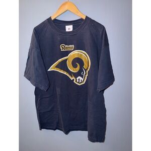 Vintage St Louis Rams NFL T Shirt Mens XL Navy Blue VF Imagewear Football Logo